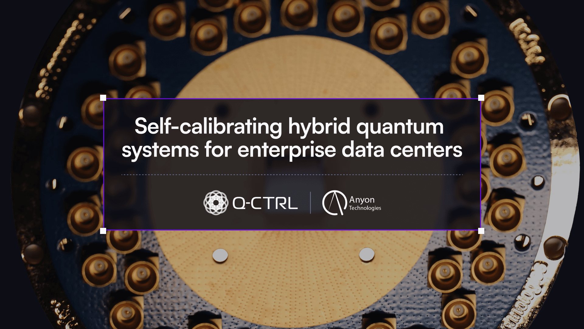 Anyon Technologies and Q-CTRL partnership
